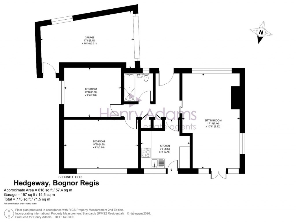 Floorplans For Hedgeway, Felpham, PO22