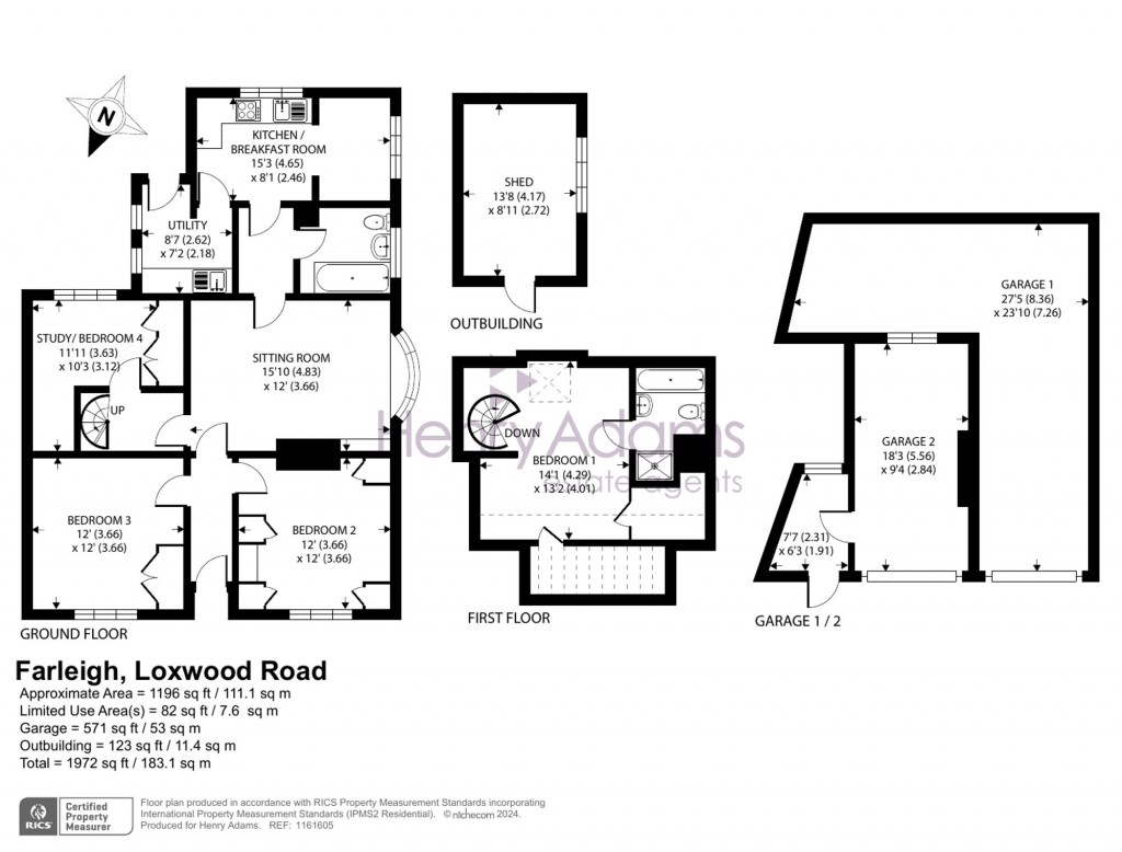 Floorplans For Loxwood Road, Alfold, GU6