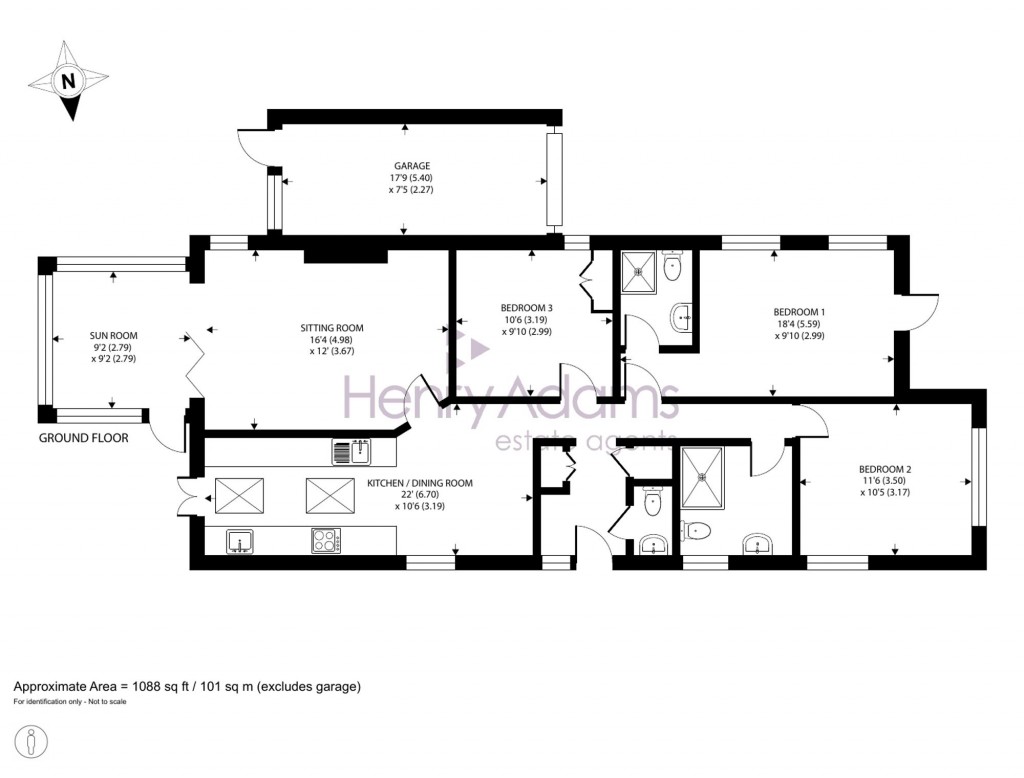 Floorplans For Garden Avenue, Bracklesham Bay, PO20