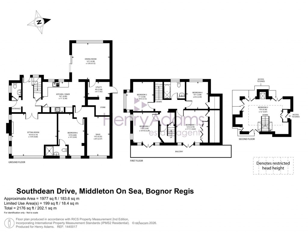 Floorplans For Southdean Drive, Middleton-On-Sea, PO22