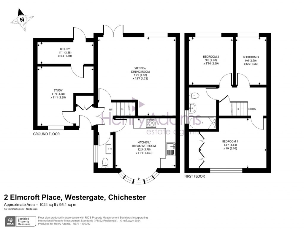 Floorplans For Elmcroft Place, Westergate, PO20