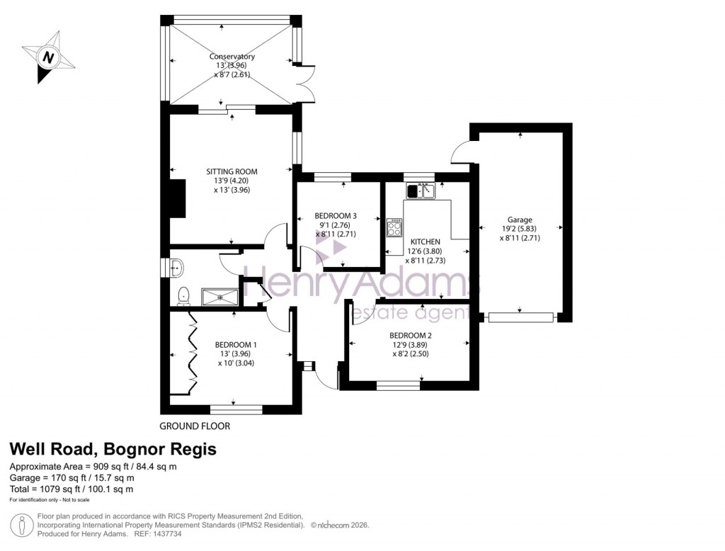 Floorplans For Well Road, Pagham, PO21