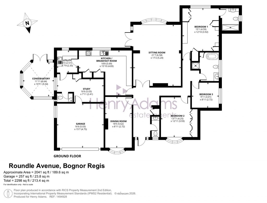 Floorplans For Roundle Avenue, Felpham, PO22