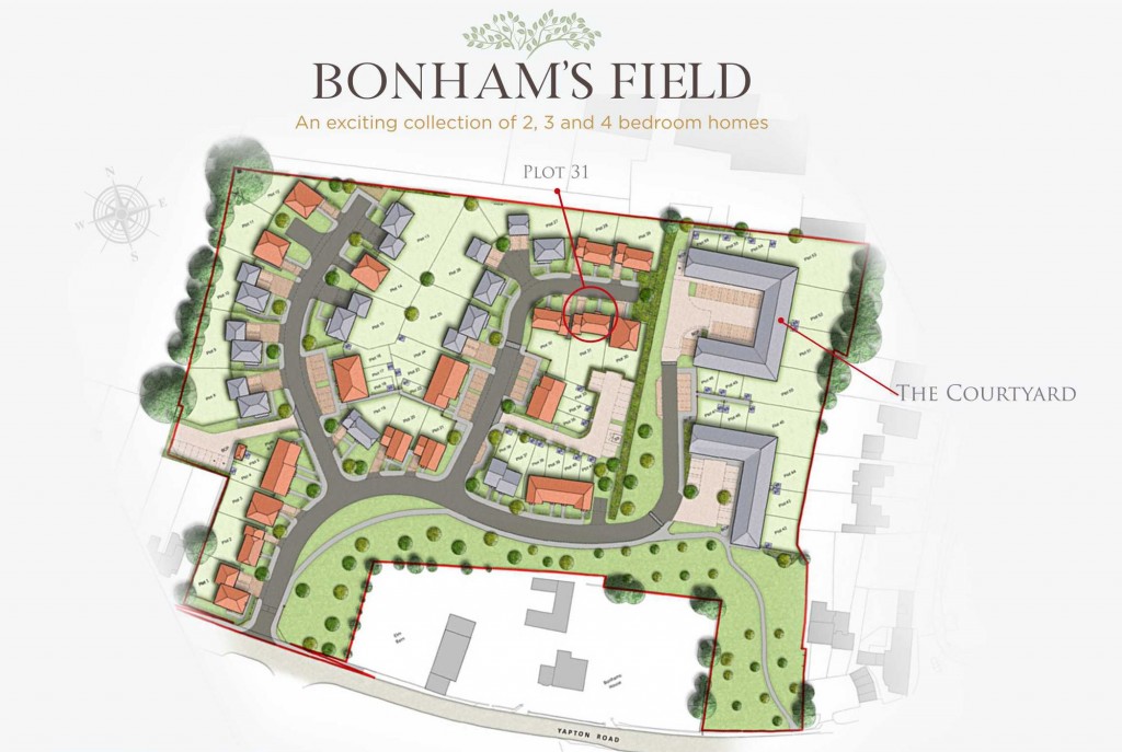 Floorplans For Bonham's Field, Yapton Road, BN18