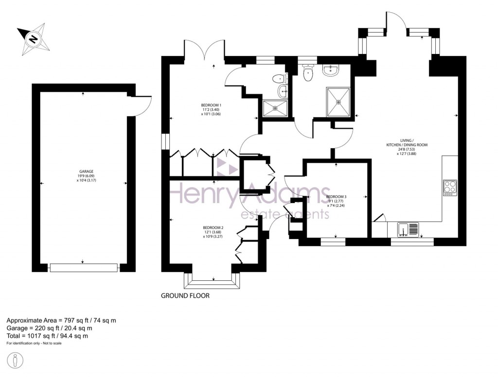 Floorplans For Jodrell Place, Selsey, PO20