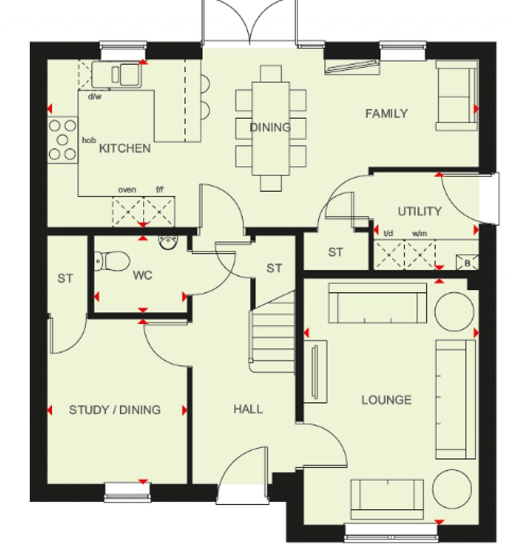 Floorplans For Dahlia Grove, North Bersted, PO21