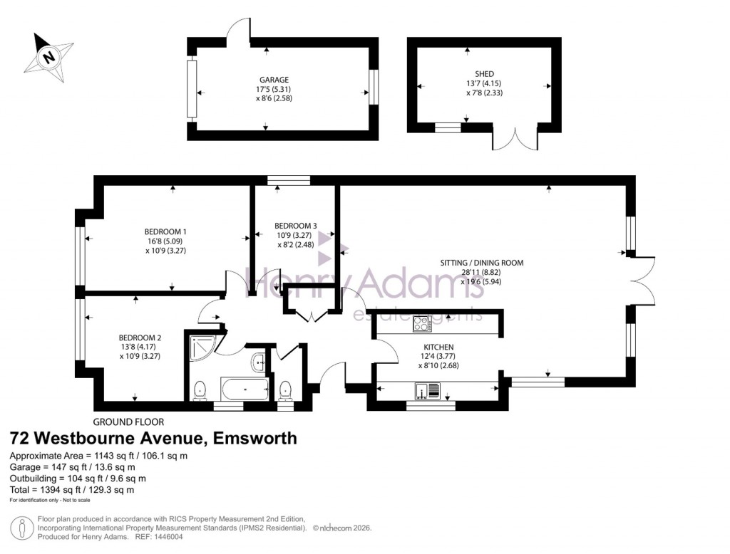 Floorplans For Westbourne Avenue, Emsworth, PO10