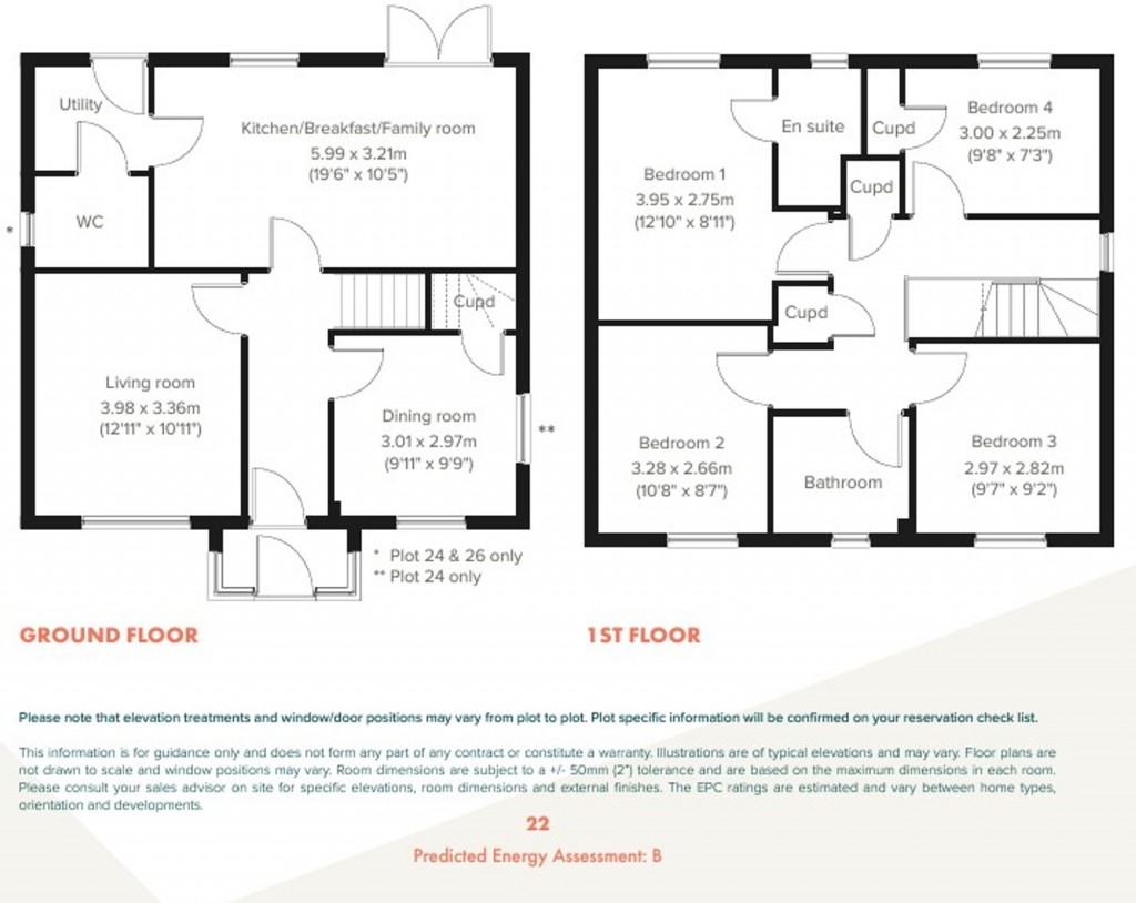 Floorplans For Cockayne Way, Selsey, PO20