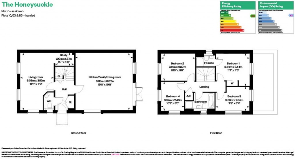 Floorplans For Tawny Owl Way, Hambrook, PO18