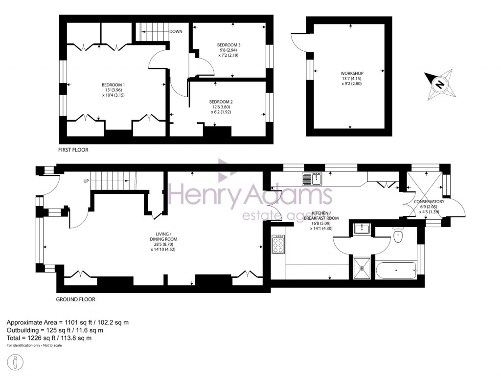 Floorplans For North Road, Selsey, PO20
