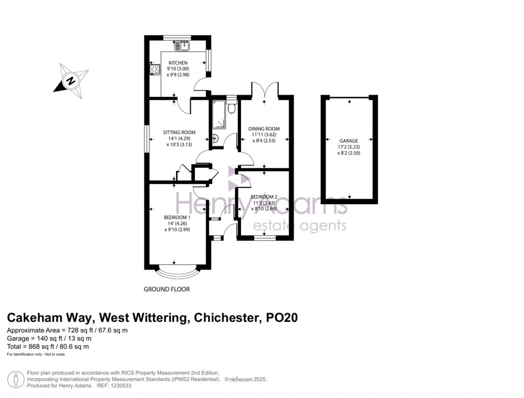 Floorplans For Cakeham Way, West Wittering, PO20
