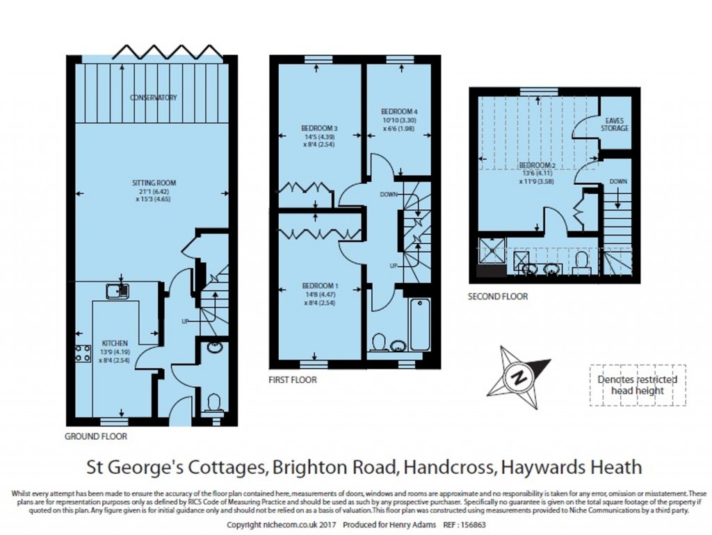 Floorplans For Brighton Road, Handcross, RH17