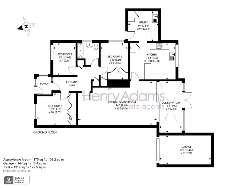 Floorplans For Gloucester Close, Petersfield, GU32