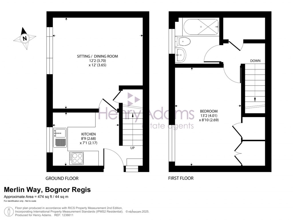 Floorplans For Merlin Way, Middleton-On-Sea, PO22