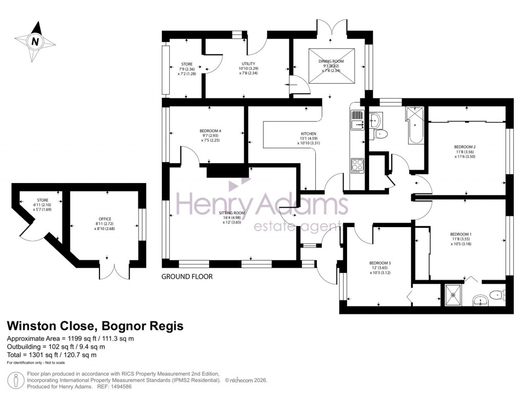 Floorplans For Winston Close, Bognor Regis, PO21