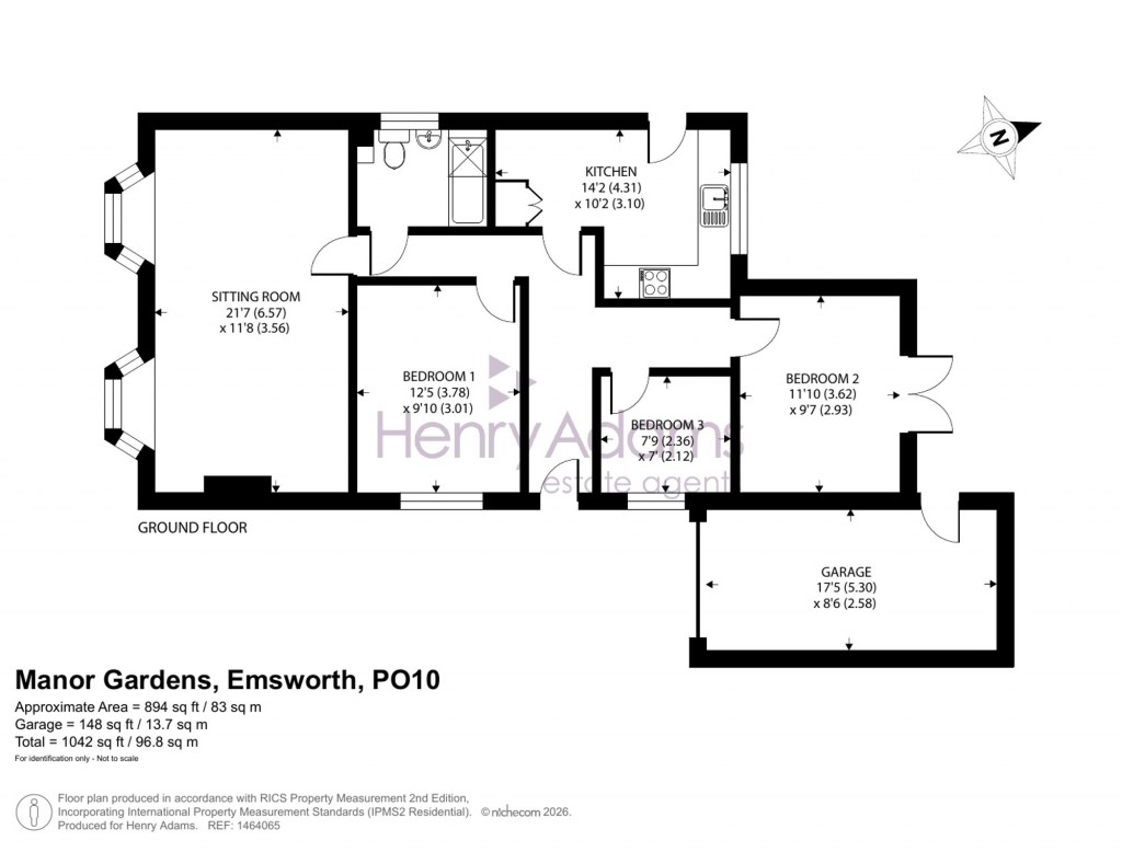 Floorplans For Manor Gardens, Emsworth, PO10