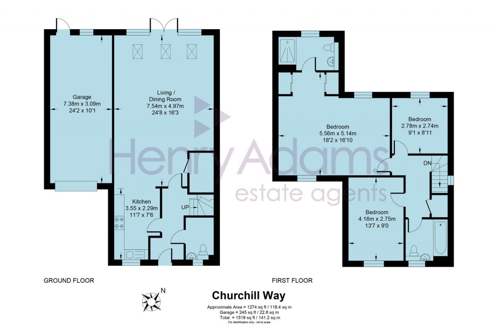 Floorplans For Churchill Way, Broadbridge Heath, RH12