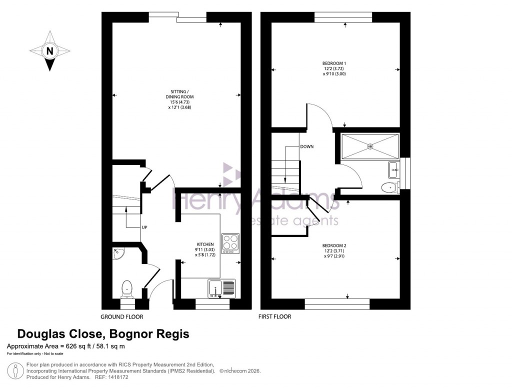 Floorplans For Douglas Close, Middleton-On-Sea, PO22