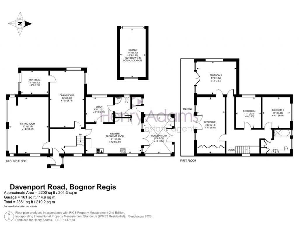 Floorplans For Davenport Road, Felpham, PO22