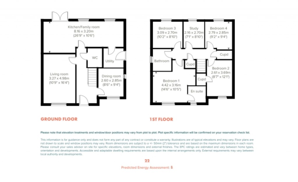 Floorplans For Selsey, PO20