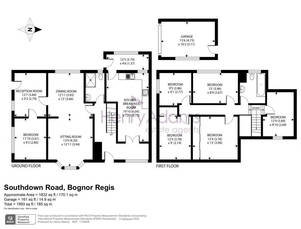 Floorplans For Southdown Road, Bognor Regis, PO21