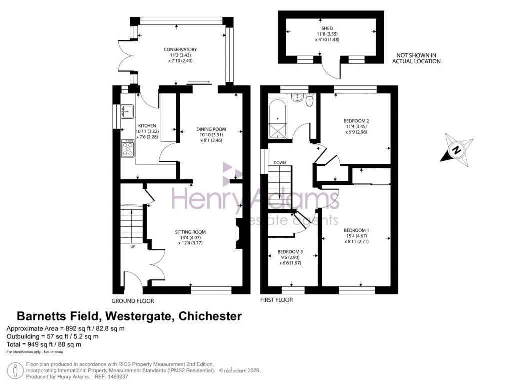 Floorplans For Barnetts Field, Westergate, PO20