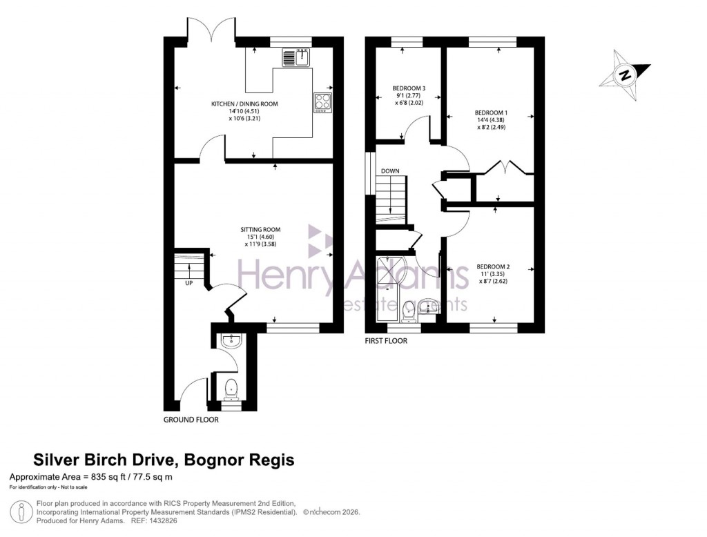 Floorplans For Silver Birch Drive, Middleton On Sea, PO22