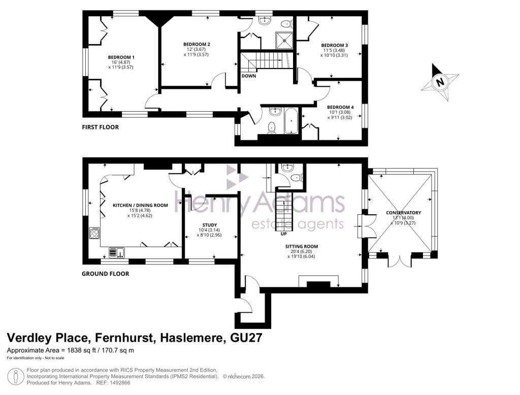 Floorplans For Verdley Place, Fernhurst, GU27