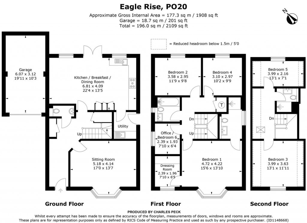 Floorplans For Eagle Rise, Chichester, PO20