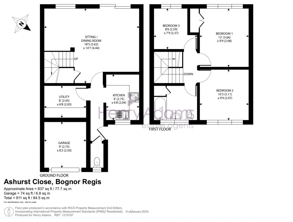 Floorplans For Ashurst Close, Bognor Regis, PO21