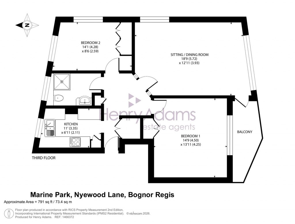 Floorplans For Nyewood Lane, Marine Park Nyewood Lane, PO21