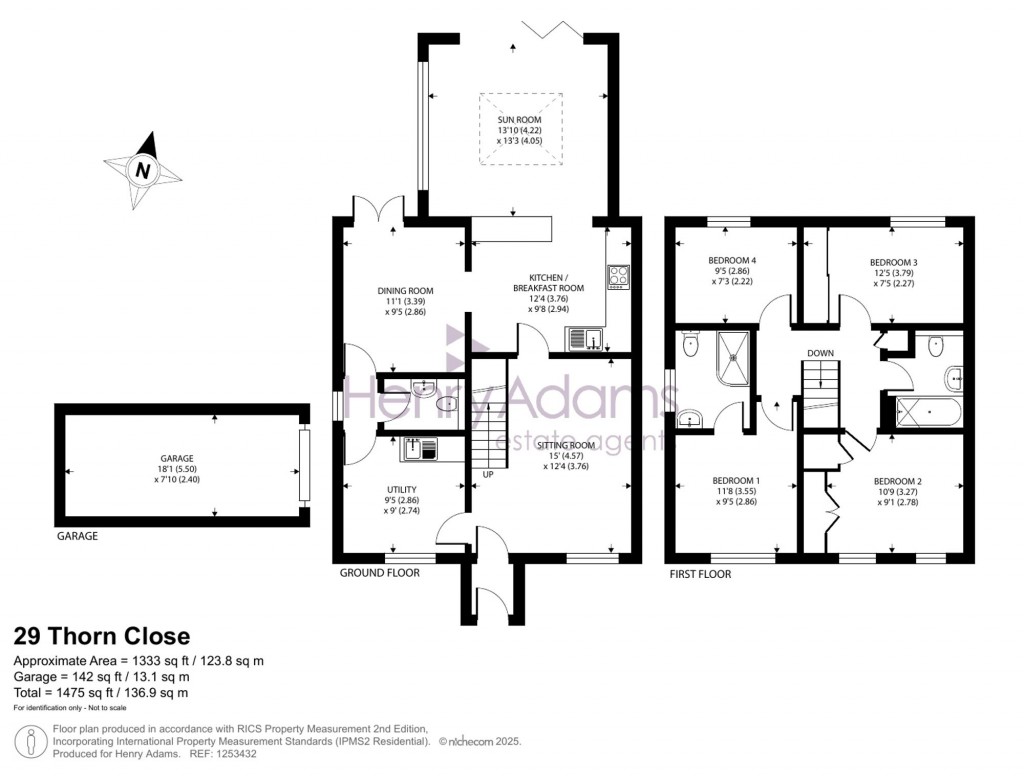 Floorplans For Thorn Close, Petersfield, GU31