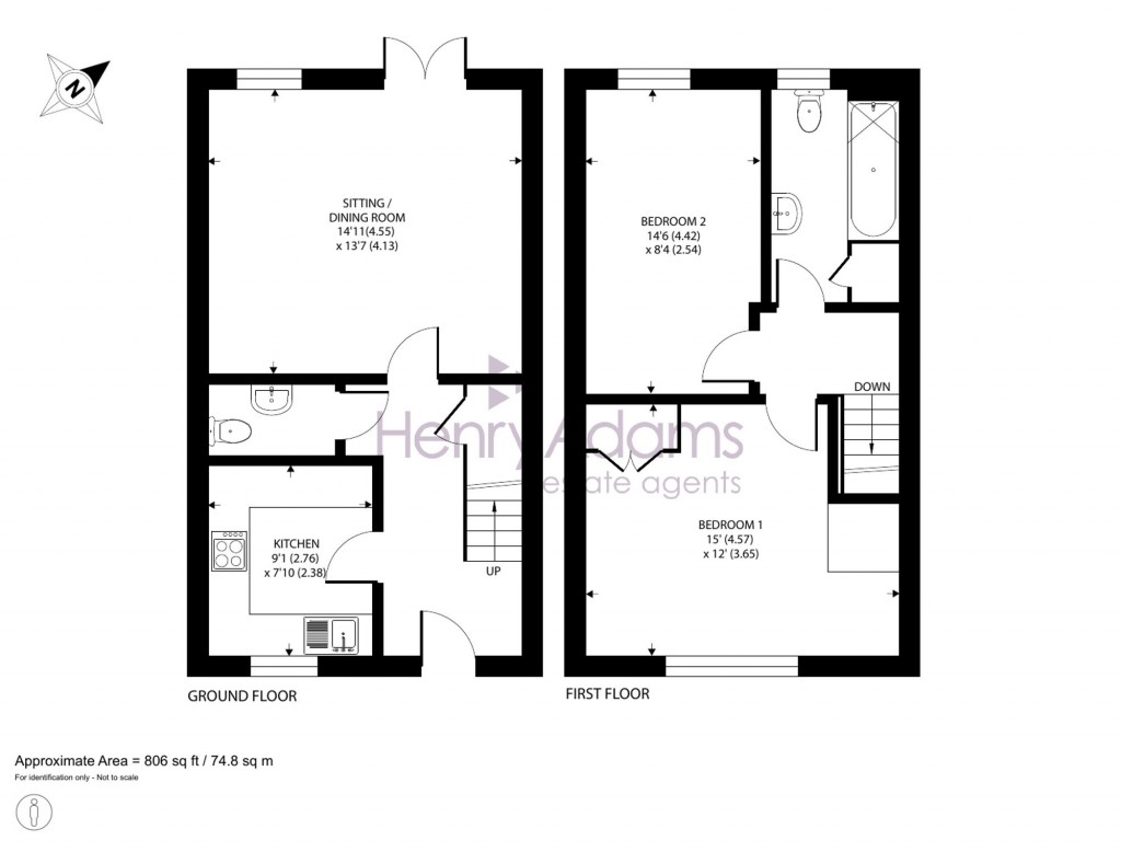 Floorplans For Middleton Close, Bracklesham Bay, PO20