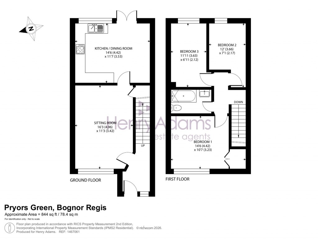 Floorplans For Pryors Green, Rose Green, PO21