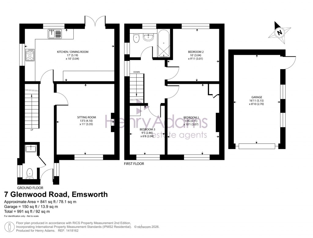 Floorplans For Glenwood Road, Emsworth, PO10