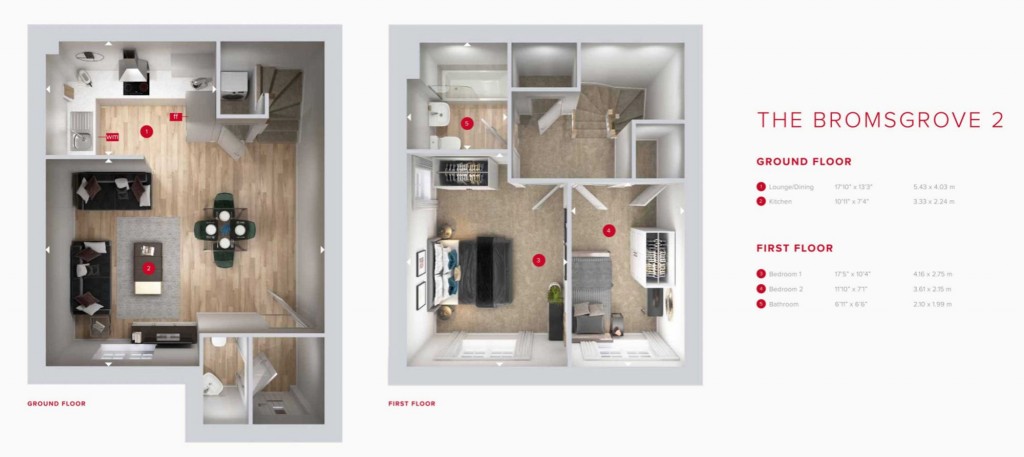 Floorplans For Harbour Views, Bartons Road, PO9