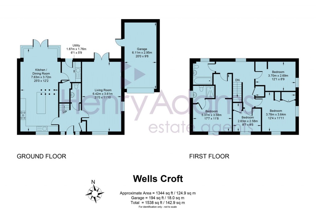 Floorplans For Wells Croft, Broadbridge Heath, RH12