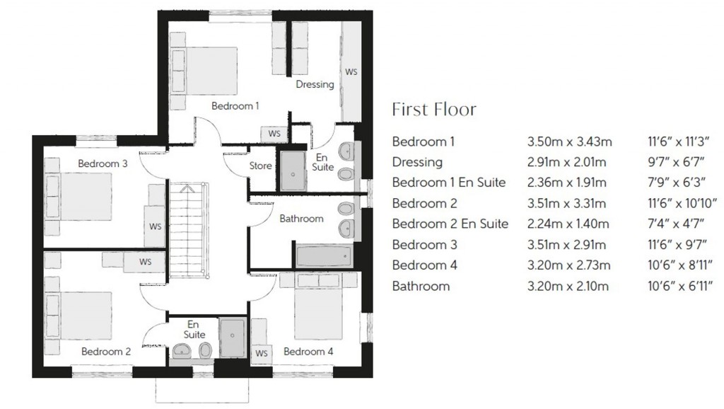 Floorplans For Shopwhyke Lakes, Chichester, PO20