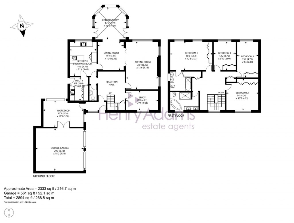 Floorplans For Old Rectory Drive, Eastergate, PO20