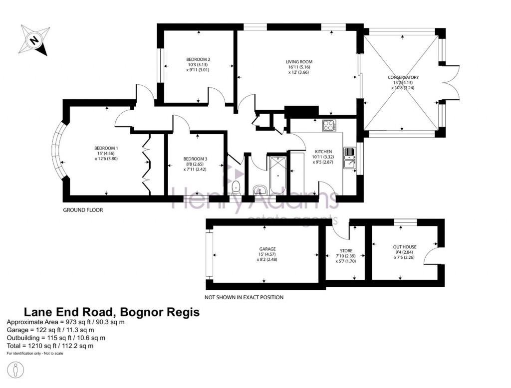 Floorplans For Lane End Road, Middleton On Sea, PO22