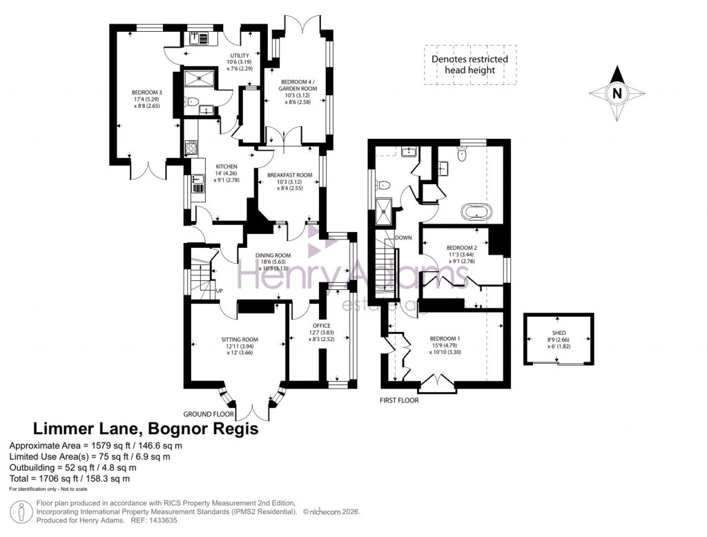 Floorplans For Limmer Lane, Felpham, PO22