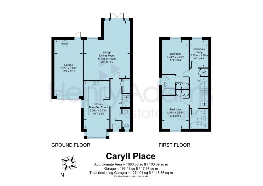 Floorplans For Caryll Place, Warnham, RH12
