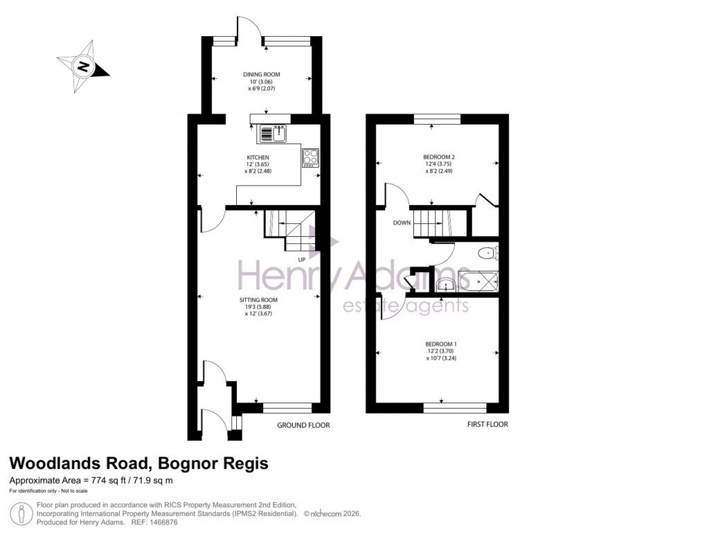 Floorplans For Woodlands Road, Bersted, PO22
