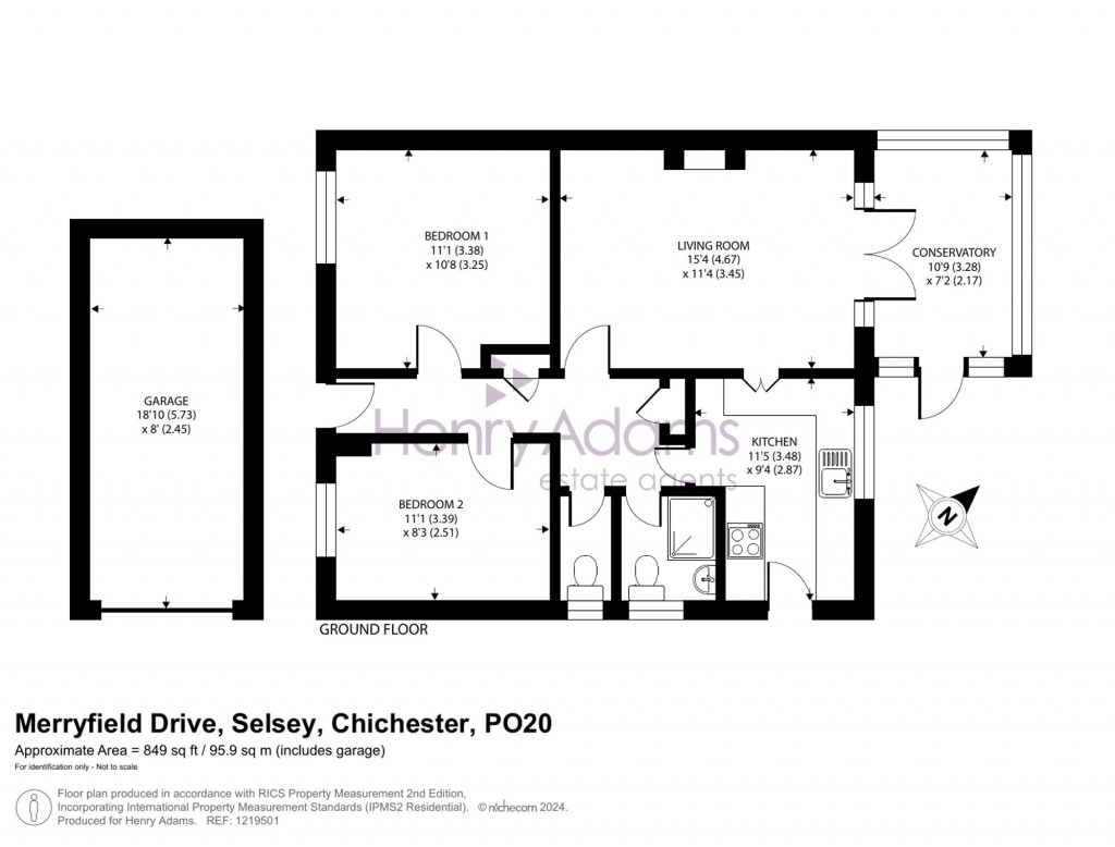 Floorplans For Merryfield Drive, Selsey, PO20
