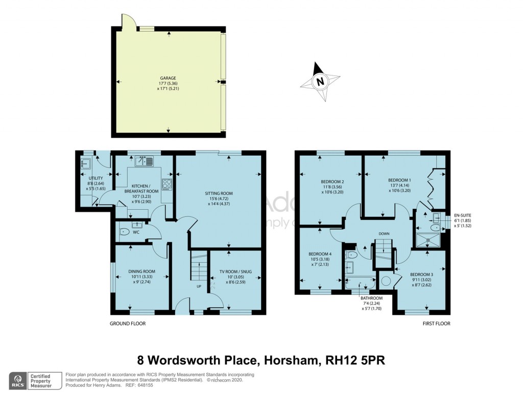 Floorplans For Wordsworth Place, Horsham, RH12