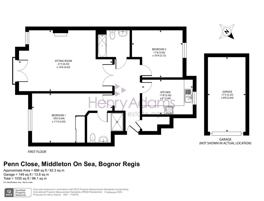 Floorplans For Greenfields, Middleton-On-Sea, PO22