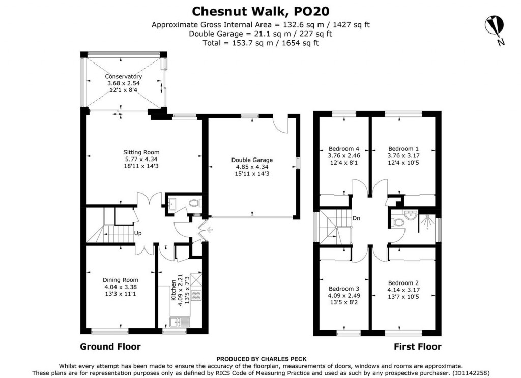 Floorplans For Chestnut Walk, Tangmere, PO20