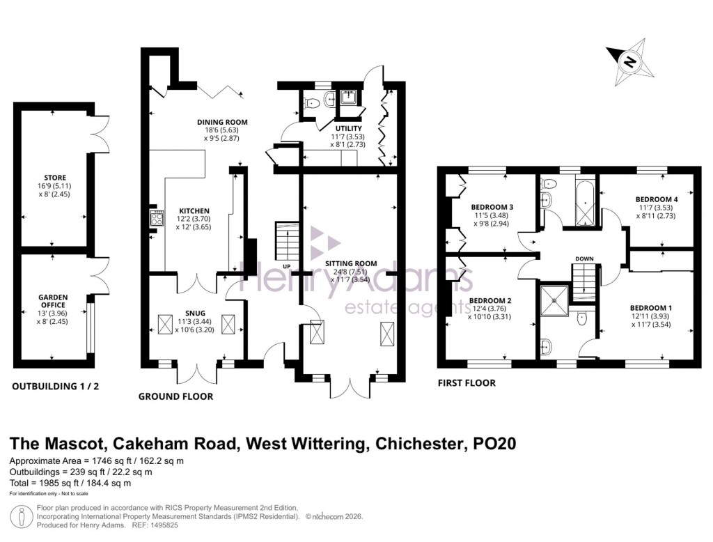 Floorplans For Cakeham Road, West Wittering, PO20