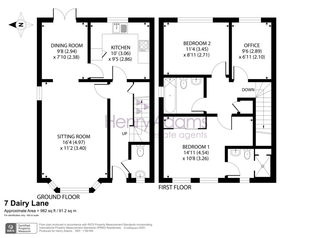 Floorplans For Dairy Lane, Petersfield, GU31