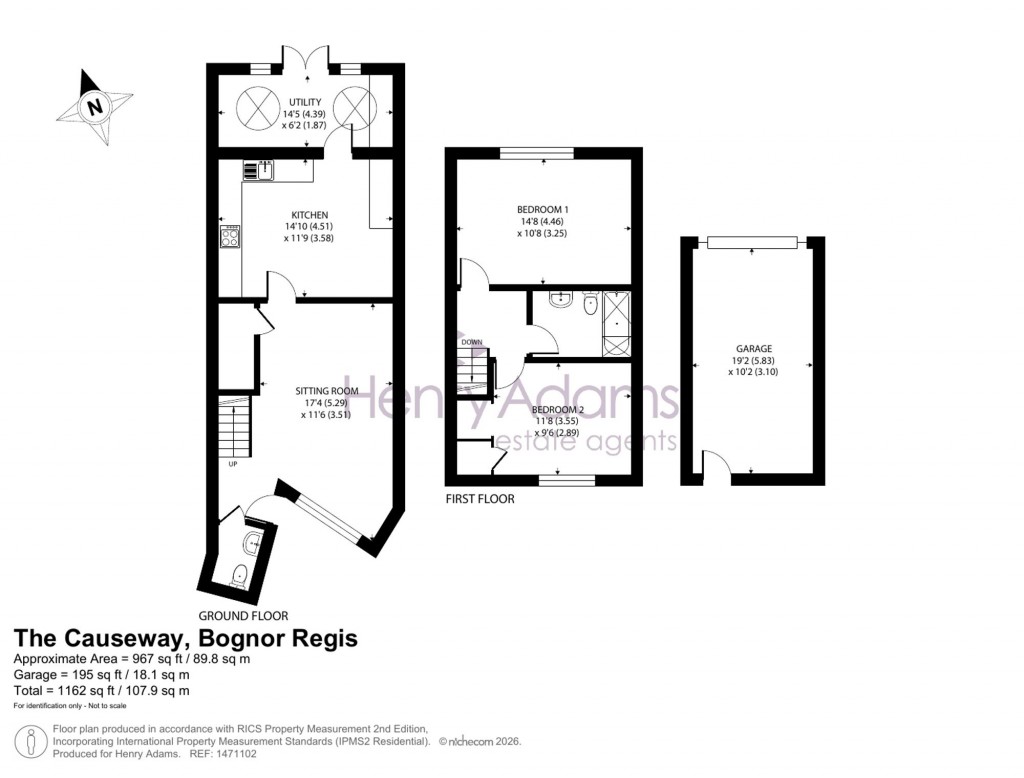 Floorplans For The Causeway, Pagham, PO21